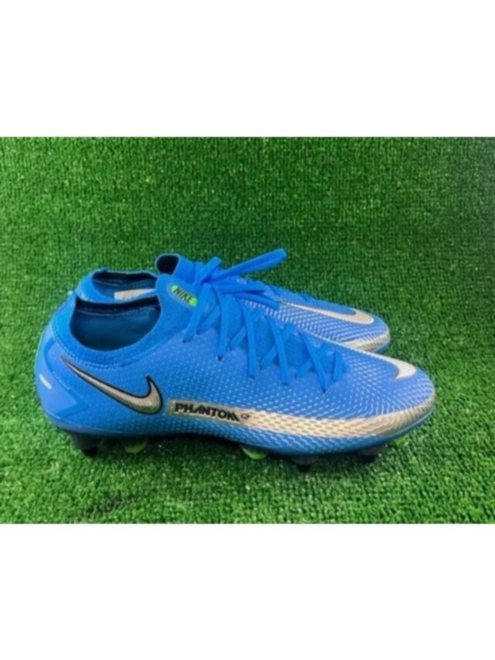 Men's Nike Phantom GT Elite SG Pro ACC Soccer Cleats Blue CV2522-401 Sz 6